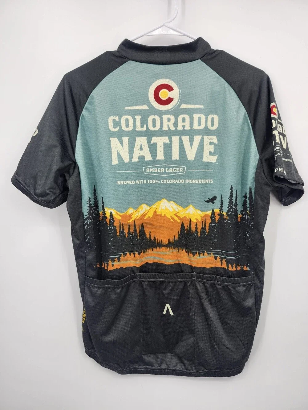 Primal 3/4 Zip Cycling Jersey Colorado Native Lager men's SZ L
